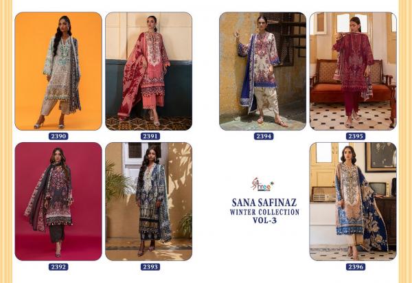 Shree Sana Safinaz Winter Collection 3 Pakistani Salwar Suits Collection